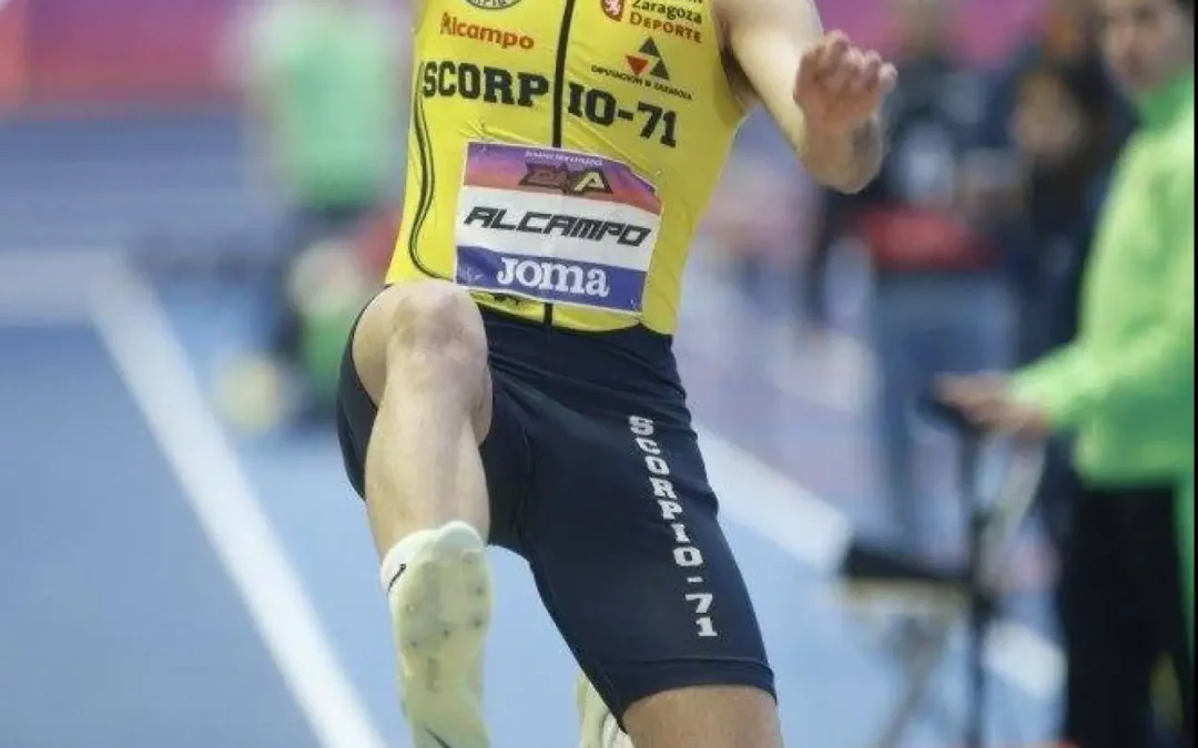 Carlos Beltrán, récord de la Rioja en Salto de Longitud y quinto puesto en P.C.