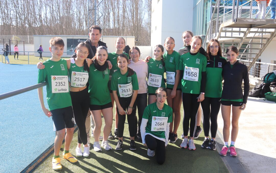 El atletismo de base riojano cumple con la segunda jornada invernal en el Adarraga