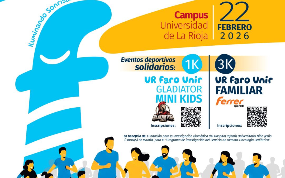 “Corre por la Vida”, que se celebrará el próximo 22 de febrero de 2026 en el Campus de la Universidad de La Rioja.