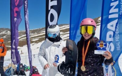 La riojana Ariadna Otaño Bretón se corona doble Campeona de España de Snowboard Cross 2026