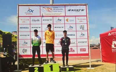 El joven ciclista de Igea Álex Toledo Arnedo, representante de la Peña Ciclista Sendero de Arnedo, ha tenido un excelente comienzo en la Copa de España de Pump Track 2026.