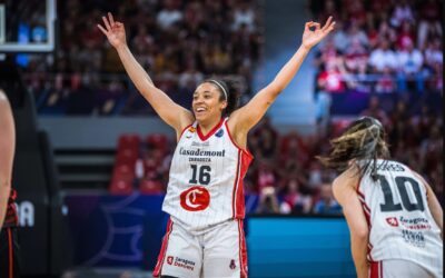 Helena Oma, capitana y jugadora de Agua y Jardín 3×3, logra elbronce en la EuroLeague Women con Casademont Zaragoza