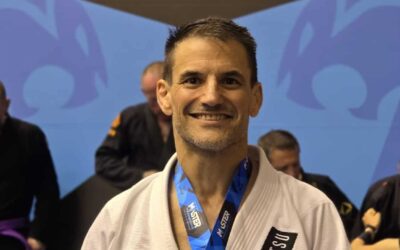 Diego Barrasa se cuelga el oro en el Campeonato de Europa Máster de jiu-jitsu en Barcelona
