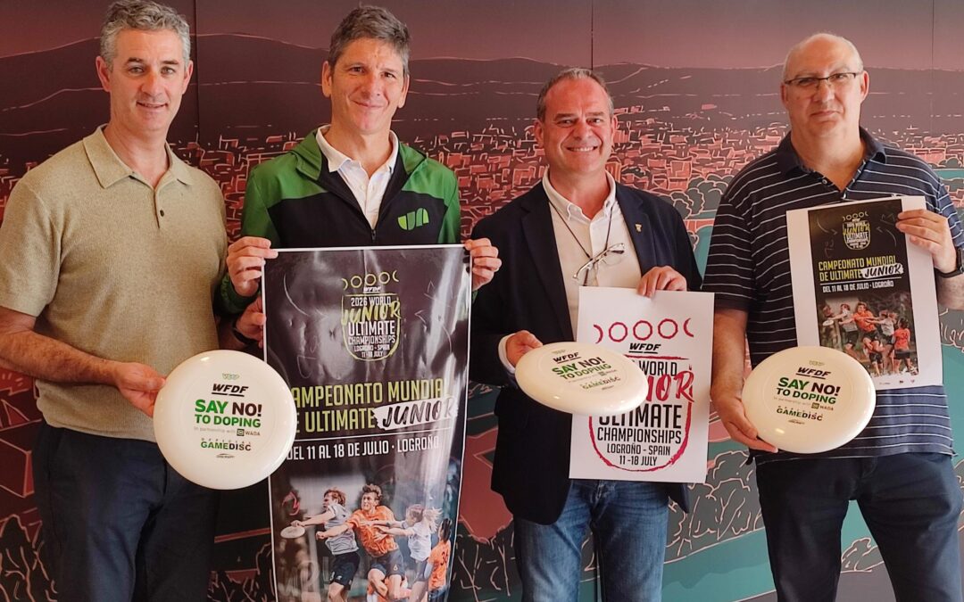 El Mundial de uno de los deportes emergentes del mundo se celebra en LogroñoLa Rioja contará con 5 seleccionados por EspañaEl Campeonato de Ultimate sub 20 se disputará entre el 11 y 18 de julio en Pradoviejo y competirán 26 selecciones nacionales
