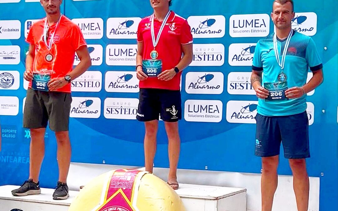 Manuel Hernández Rodríguez, tercer clasificado en la XI Copa de España de Aguas Abiertas Máster 