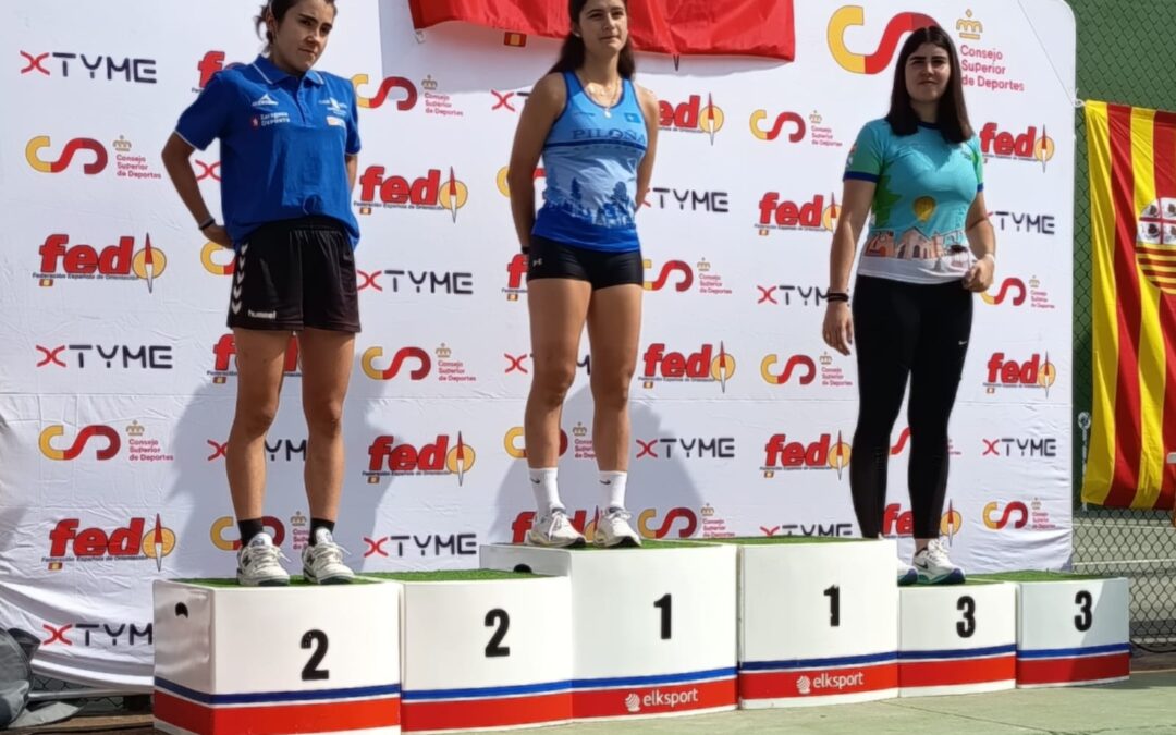 Claudia Valiente medalla de Plata en el nacional de Orientación.