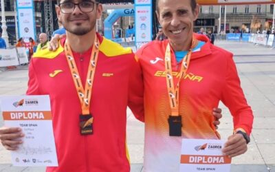Raúl López y David Noel Díaz excelentes resultados en el Mundial Master Maratón.